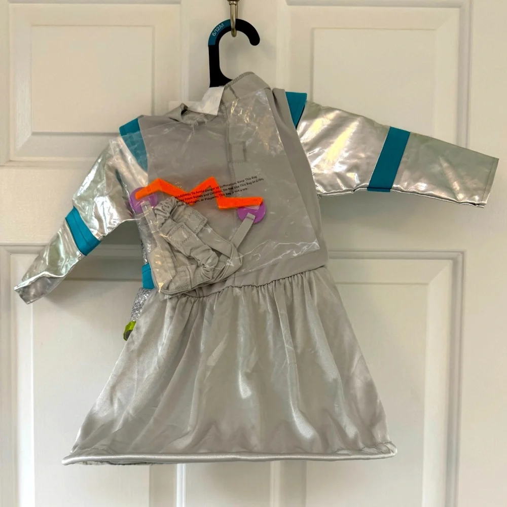 New! Target Hyde & EEK Infant Robot Halloween Costume Dress - Silver